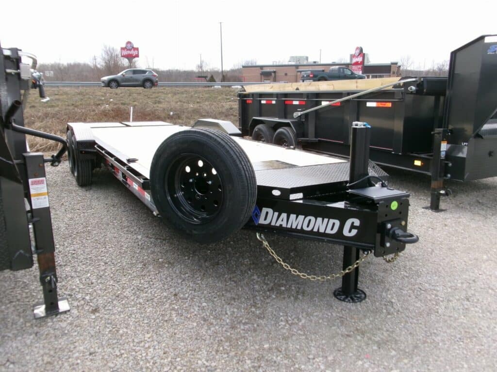 2024 Diamond C LPX208S 82″x 22′ 18k Pintle Ring Hitch Equipment Trailer With MAX Ramps Stock #284291
