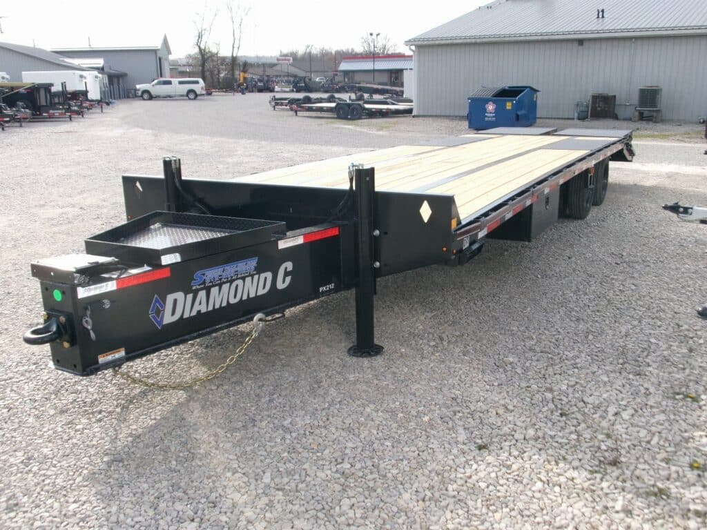 2024 Diamond C PX212 102″x 30′ 25.9k Pintle Ring Hitch Equipment Trailer With MAX Ramps Stock #285765