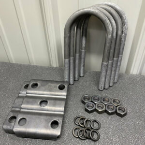 3' Round 9/16" x 7-1/4" U Bolt Kit- SPENCER TRAILER PARTS