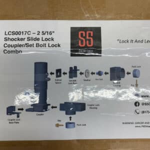 2 5/16" Shocker Slide Lock and Set Bolt Lock Combo-Spencer Trailer Parts