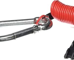 80-01-2160 6' Red Coiled Lanyard for Breakaway Plunger-Spencer Trailer Parts