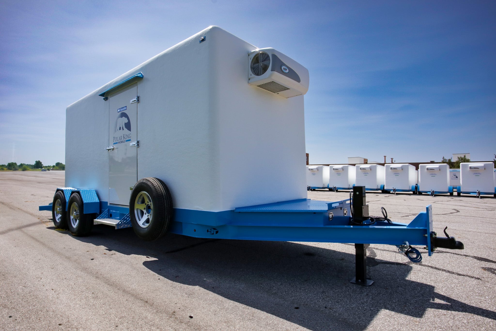 Commercial mobile refrigeration trailer for schools universities and events
